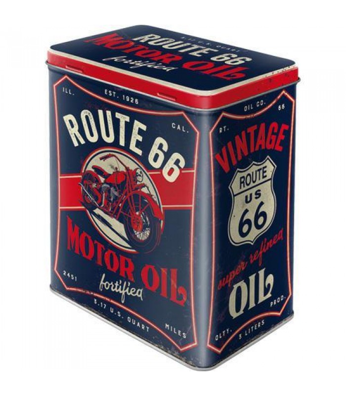 Коробка для хранения Nostalgic-Art Route 66 Motor Oil L (30150)